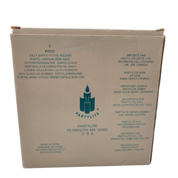 PartyLite Jolly Santa Votive Holder P7251 Santa Claus Christmas Winter - Picture 9 of 10